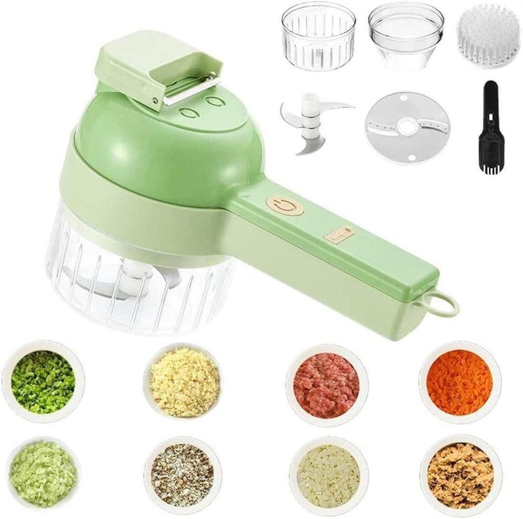 Super 4 in 1 Portable Electric Vegetable Cutter Set