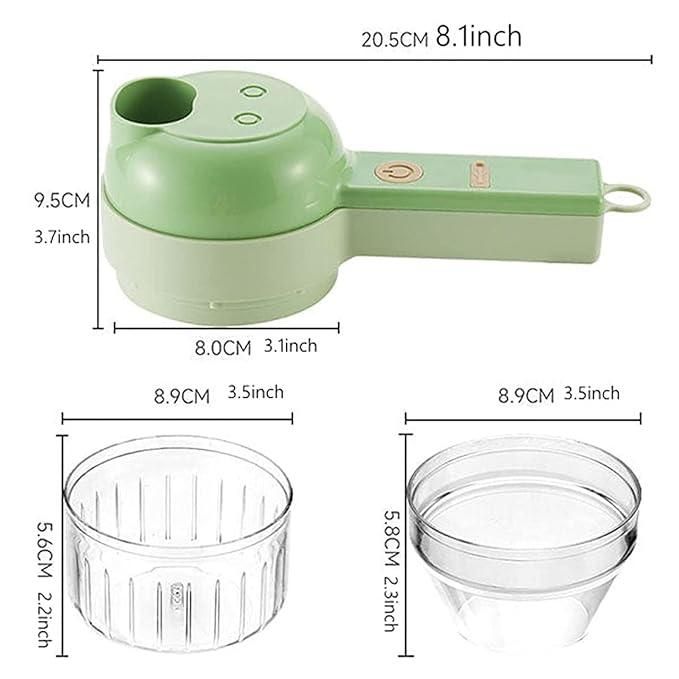Super 4 in 1 Portable Electric Vegetable Cutter Set