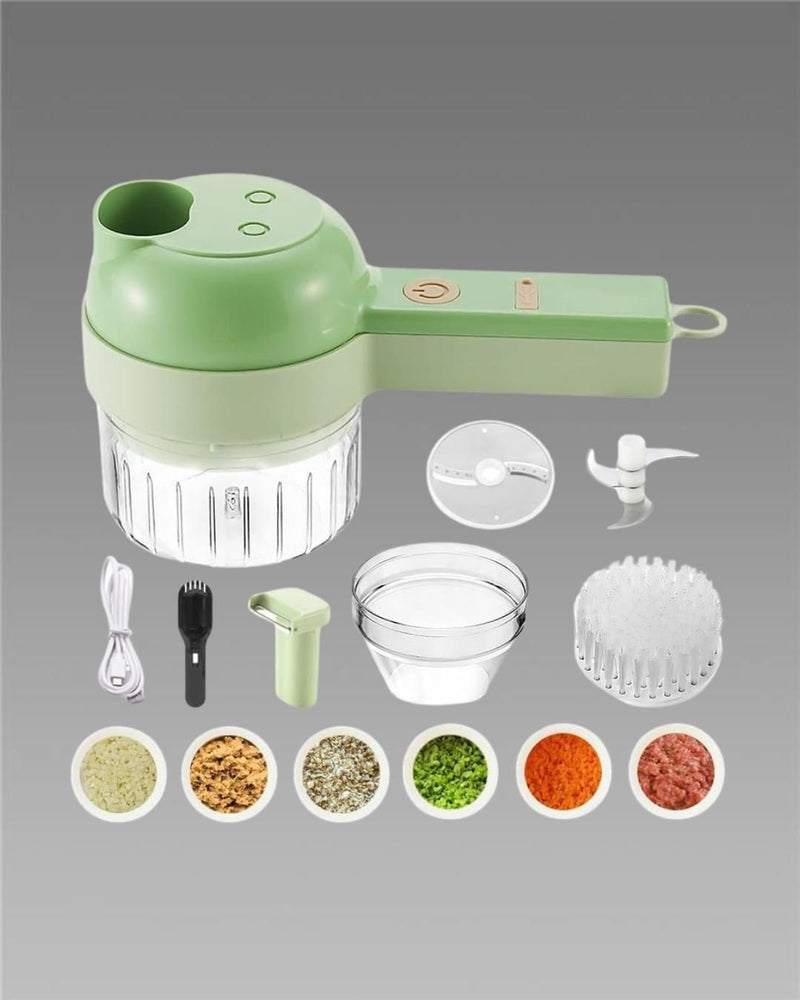 Super 4 in 1 Portable Electric Vegetable Cutter Set